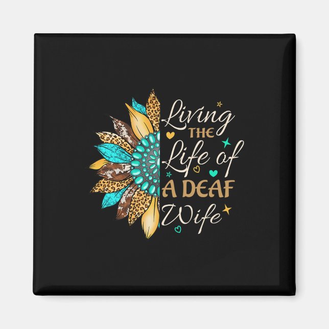 Imã Linguagem gestual vivendo a vida de um surdo orgul (Frente)