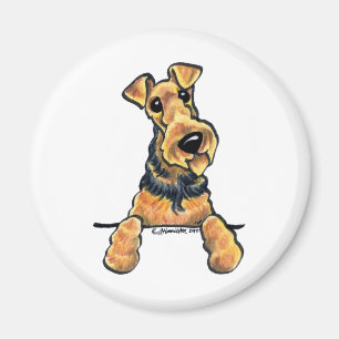 Imã Linha arte de Airedale Terrier