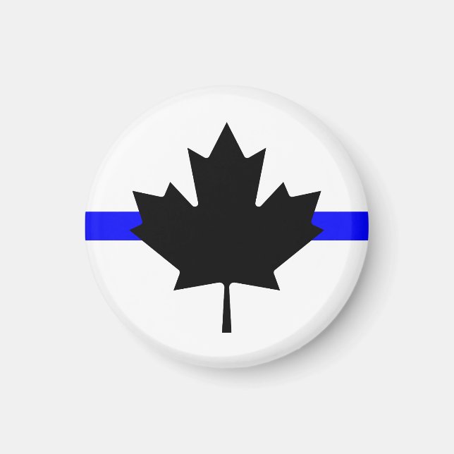 Imã Linha azul fina - Versão do Canadá (Frente)
