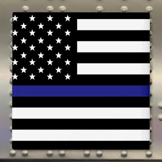 Imã Linha Azul Fino - Bandeira Americana
