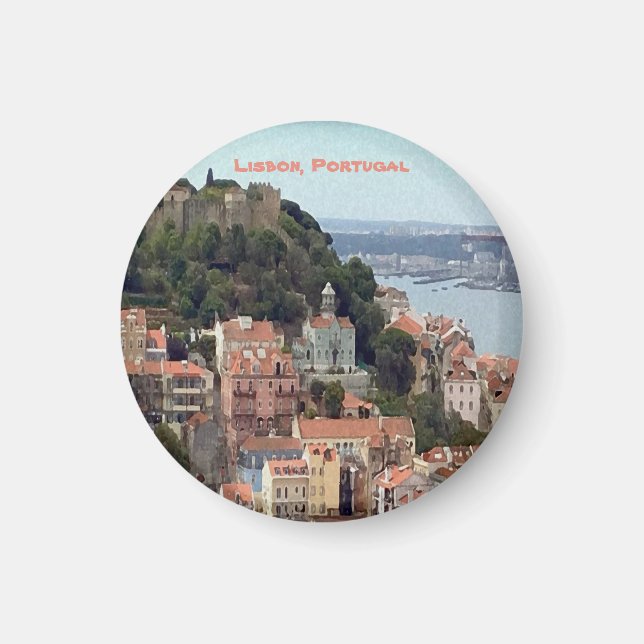 Imã Linha Cria d'Água de Lisboa Portugal (Frente)