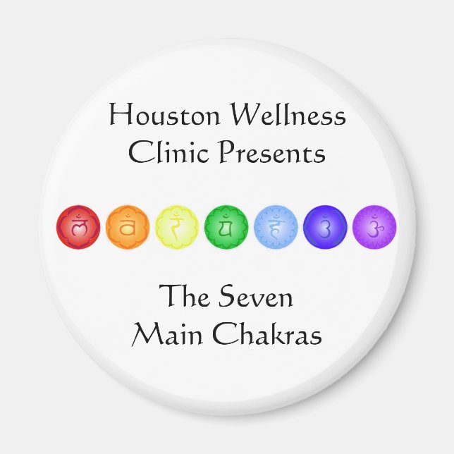 Imã Linha de 7 Chakras (Frente)