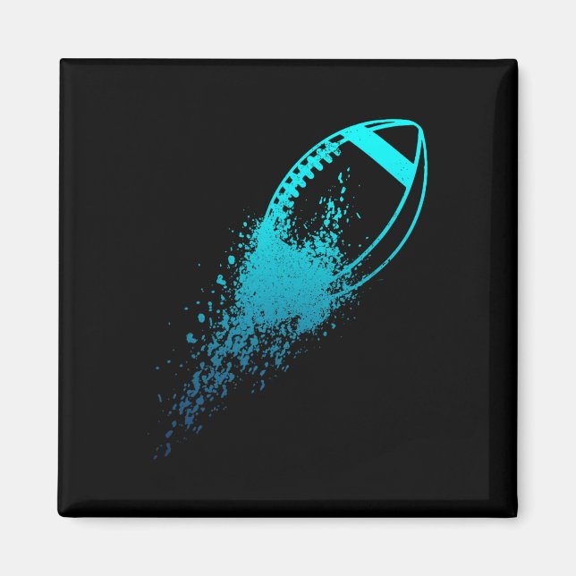 Imã Linha de Quarterback de Futebol Futebol Antigo Jog (Frente)
