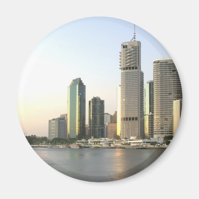 Imã Linha do horizonte da cidade de Brisbane (Frente)