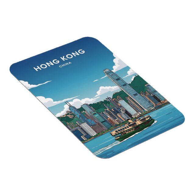 Ímã Linha do horizonte de Hong Kong (Lado Direito)