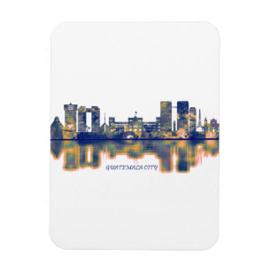 Ímã Linha do Skyline Cidade da Guatemala