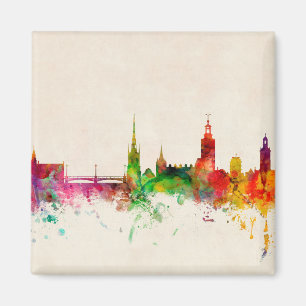 Imã Linha do Skyline da Suecia de Estocolmo