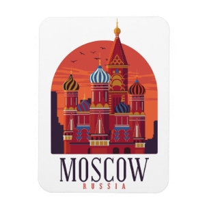 Ímã Linha do Skyline do Kremlin na Rússia de Moscou