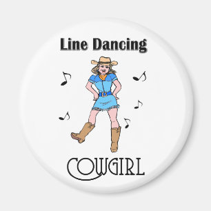 Imã "Linha ocidental vaqueira da dança "