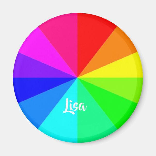 Imã Linhas arco-íris (Frente)