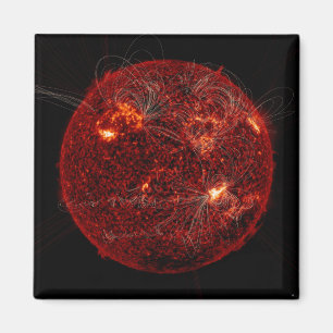 Imã Linhas de campo magnético no Sol 3