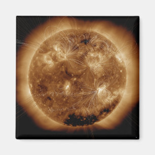 Imã Linhas de campo magnético no Sun 2