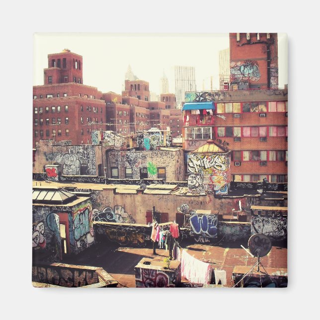 Imã Linhas de malha e Grafite (Frente)