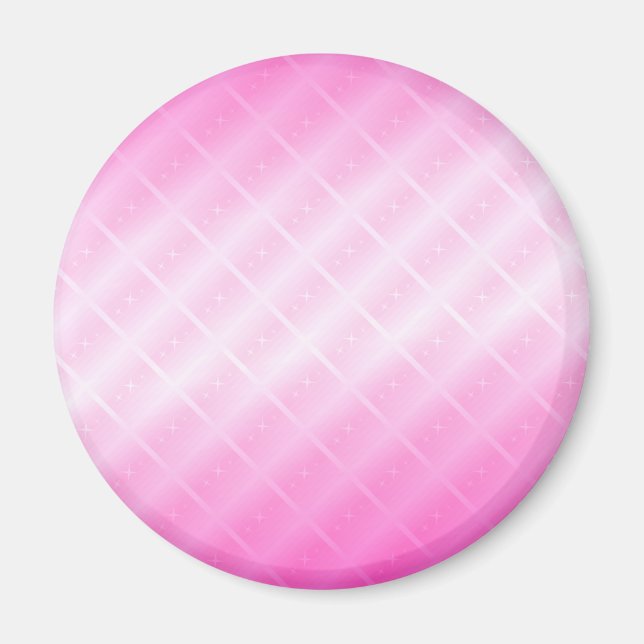 Imã Linhas e Estrelas Rosa: (Frente)