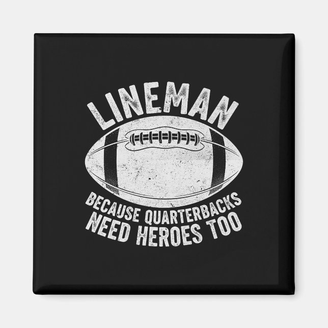 Imã Linhista Engraçado Porque Quarterbacks Também Prec (Frente)