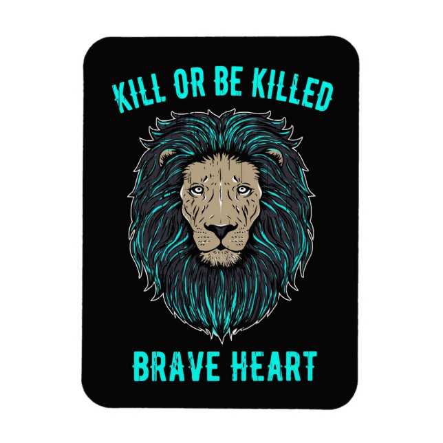 Ímã Lion Brave Heart (Vertical)