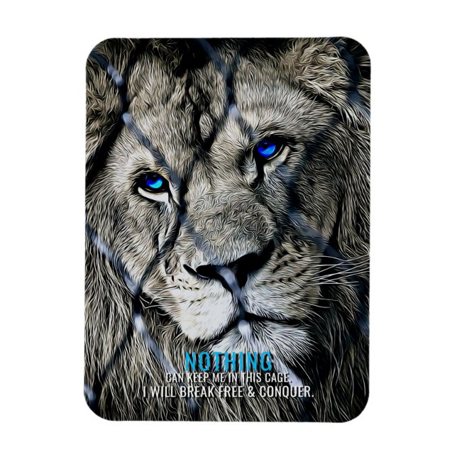 Ímã Lion Break Free (Vertical)