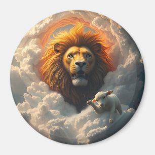 Imã Lion e Lamb Magnet