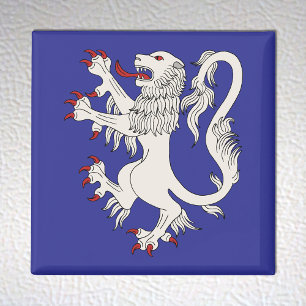 Imã Lion Rampant Argent