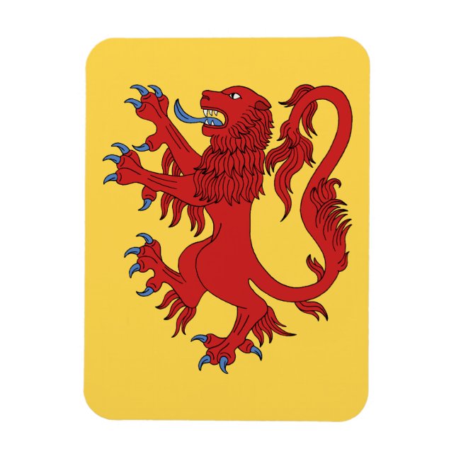 Ímã Lion Rampant Gules (Vertical)