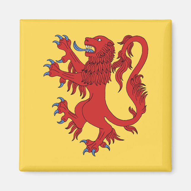 Imã Lion Rampant Gules (Frente)