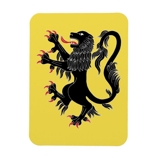 Ímã Lion Rampant Sable (Vertical)