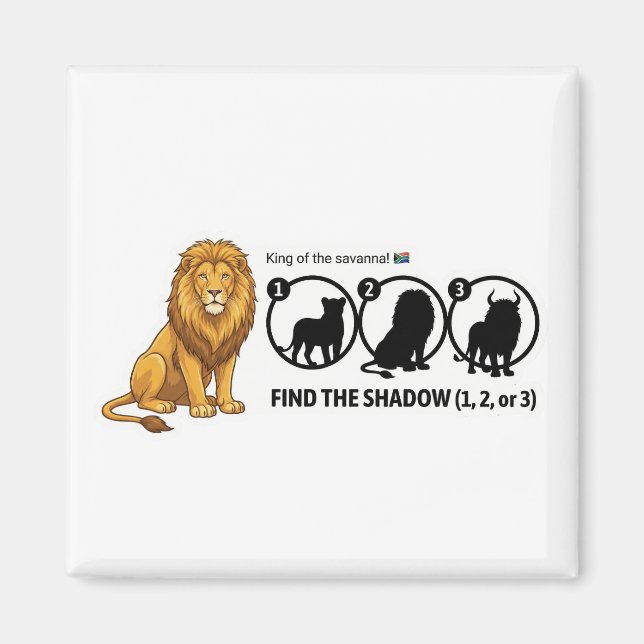 Imã Lion Shadow Matching (Frente)
