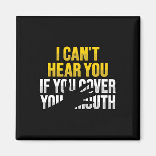 Imã Lip Lendo ASL Gesto de Mão surdo Ausente Audição P