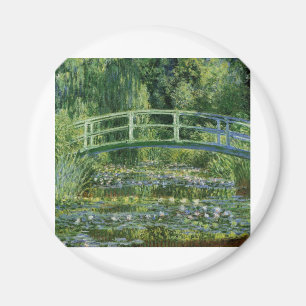 Imã Lírios de água de Claude Monet e ponte japonesa