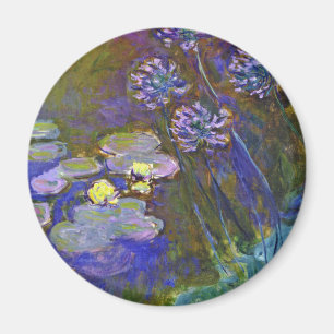 Imã Lírios de água de Monet e Agapanthus