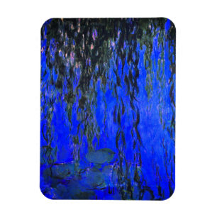 Ímã Lírios de água monet e ramificações de salgueiro