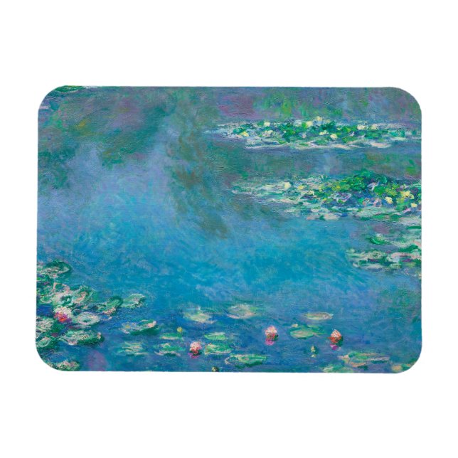 Ímã Lírios por Claude Monet Fine Art Painting (Horizontal)