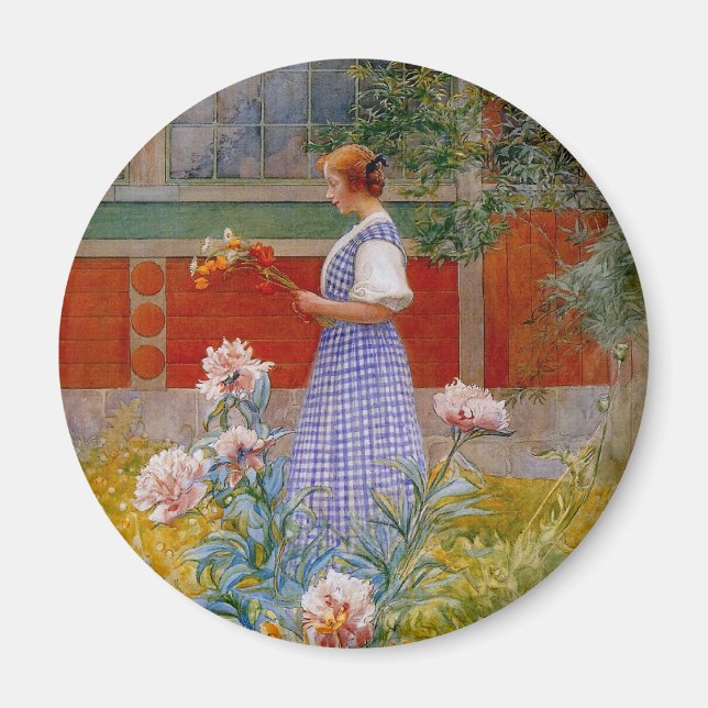 Imã Lisbeth com Peonies (Frente)