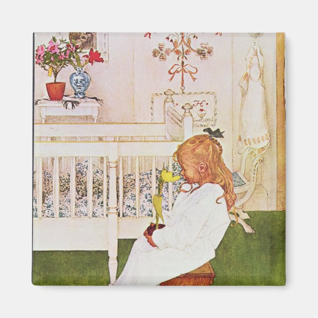 Imã Lisbeth com uma tulipa amarela (Frente)