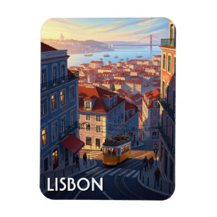 Ímã Lisboa Portugal Panteão Alfama Anime