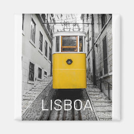 Imã Lisboa Portugal Retro Tram Vintage Souvenir