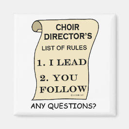 Imã Lista De Regras Do Coro Diretor