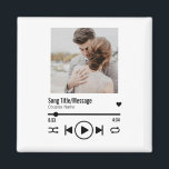 Imã Lista de Reprodução Personalizada de Música Fotogr<br><div class="desc">Este design de lista de músicas personalizada pode ser personalizado com sua própria música ou mensagem personalizada,  assim como o nome do casal,  clicando no botão "personalizar este modelo". Você também pode substituir a imagem por sua própria imagem ou imagem.</div>