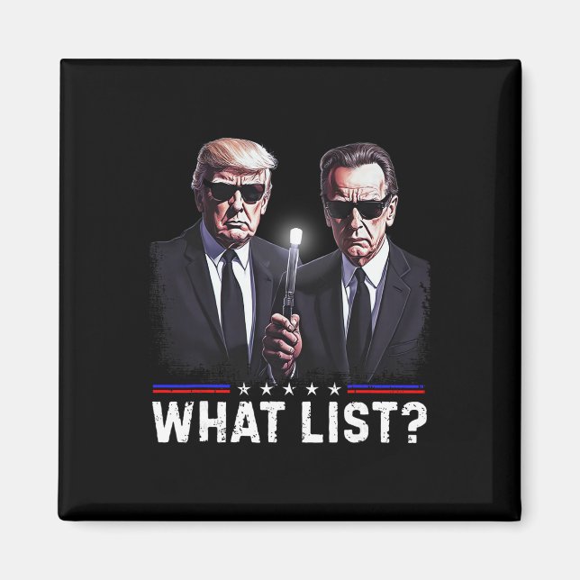 Imã Lista Divertida Trump O Que (Frente)