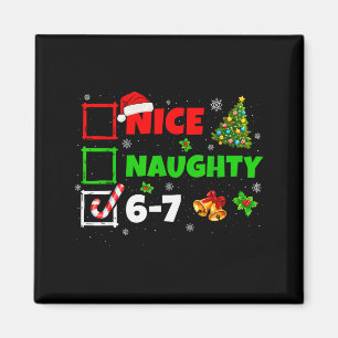 Imã Lista Legal e Travessa 67 Brainrot de Natal Engraç