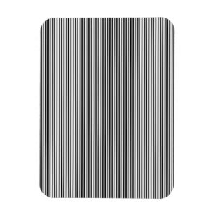 Ímã Listrado Minimalista Moderno Preto Branco