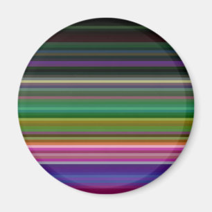 Imã Listras coloridas retrô fofas