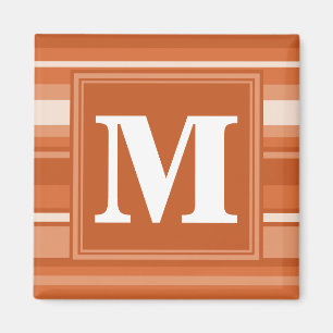 Imã Listras da laranja do monograma