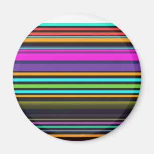 Imã Listras de neon coloridas fofas