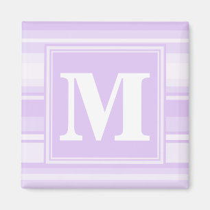 Imã Listras do lilac do monograma