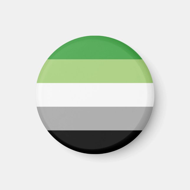 Imã Listras do Orgulho Aromântico (Frente)