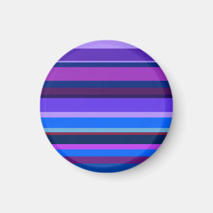 Imã Listras horizontais azuis e roxas