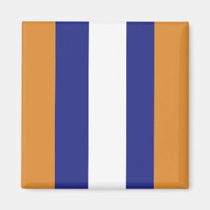 Imã Listras marinhos, azuis e brancas