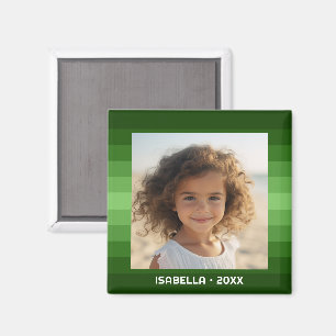 Imã Listras Retro - Natal Verde - Foto Simples