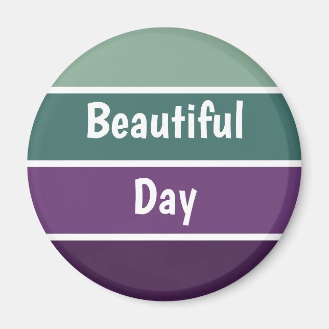 Imã Listras Verdes E Roxas (Frente)